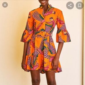 Farm Rio Beaded Macaws Mini Dress
